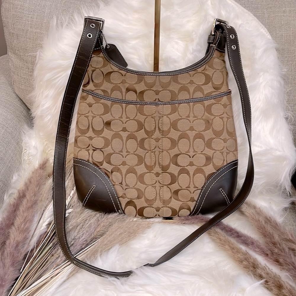 Limited Edition COACH Brown Monogram Crossbody